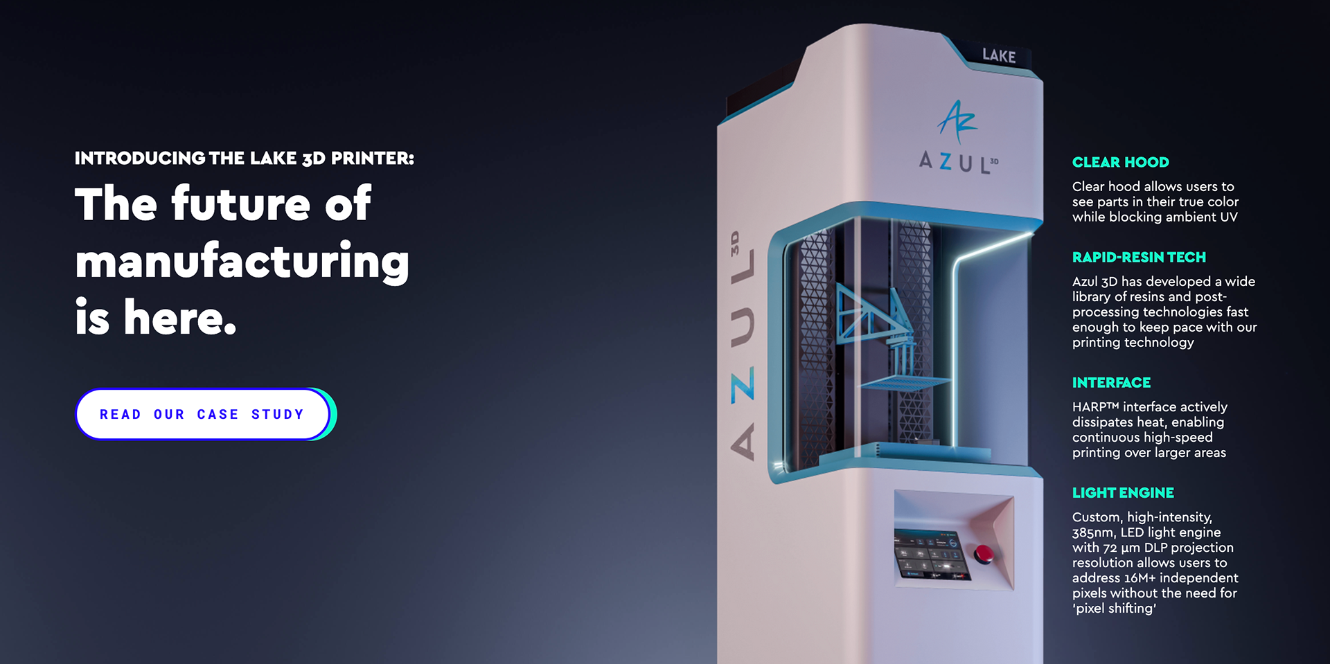 Lake 3D Printer product page