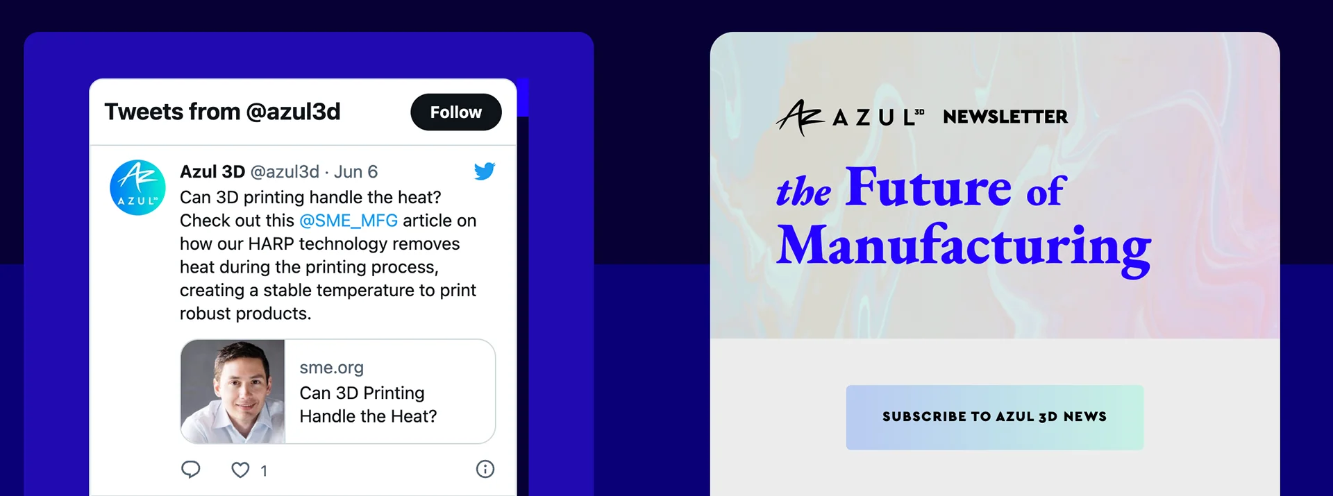 Social media and newsletter