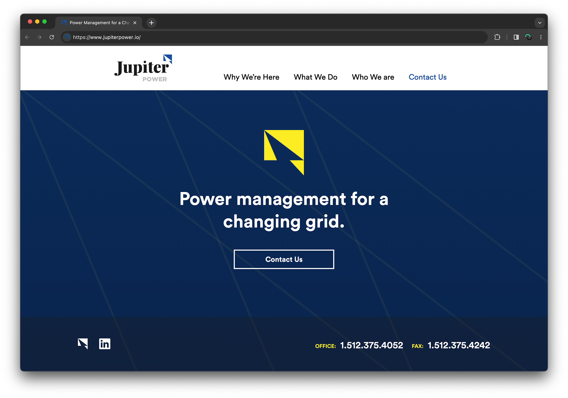 Jupiter Power contact page