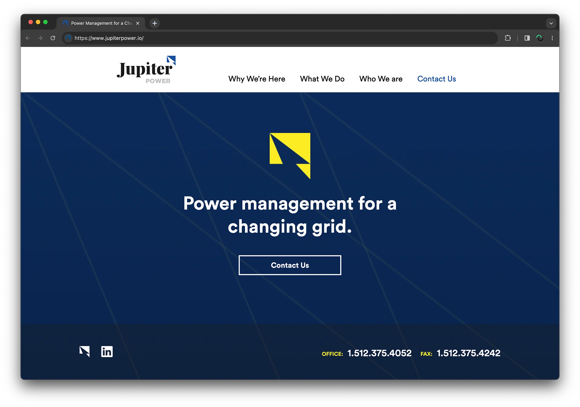 Jupiter Power contact page