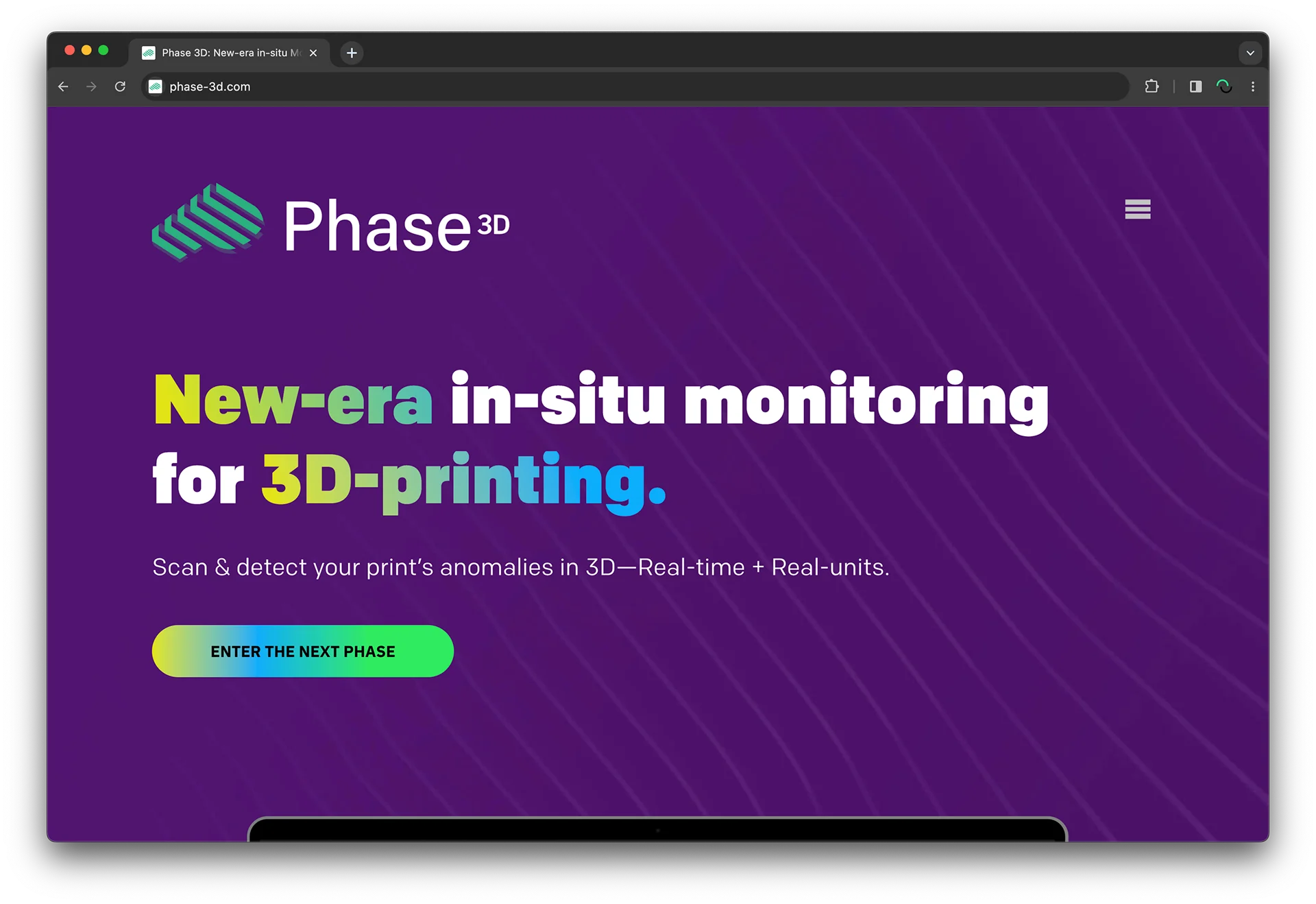 Phase 3D 3D anomaly detection view