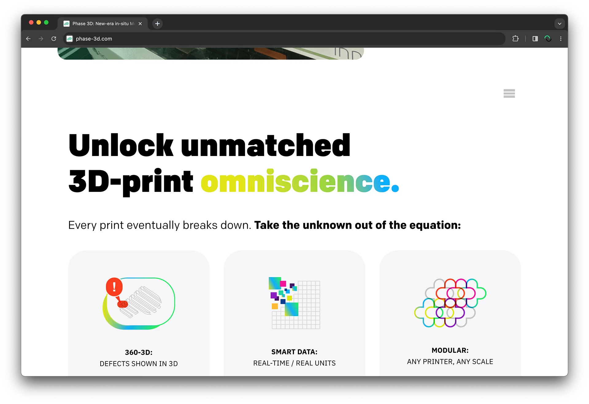 Phase 3D Fringe product page