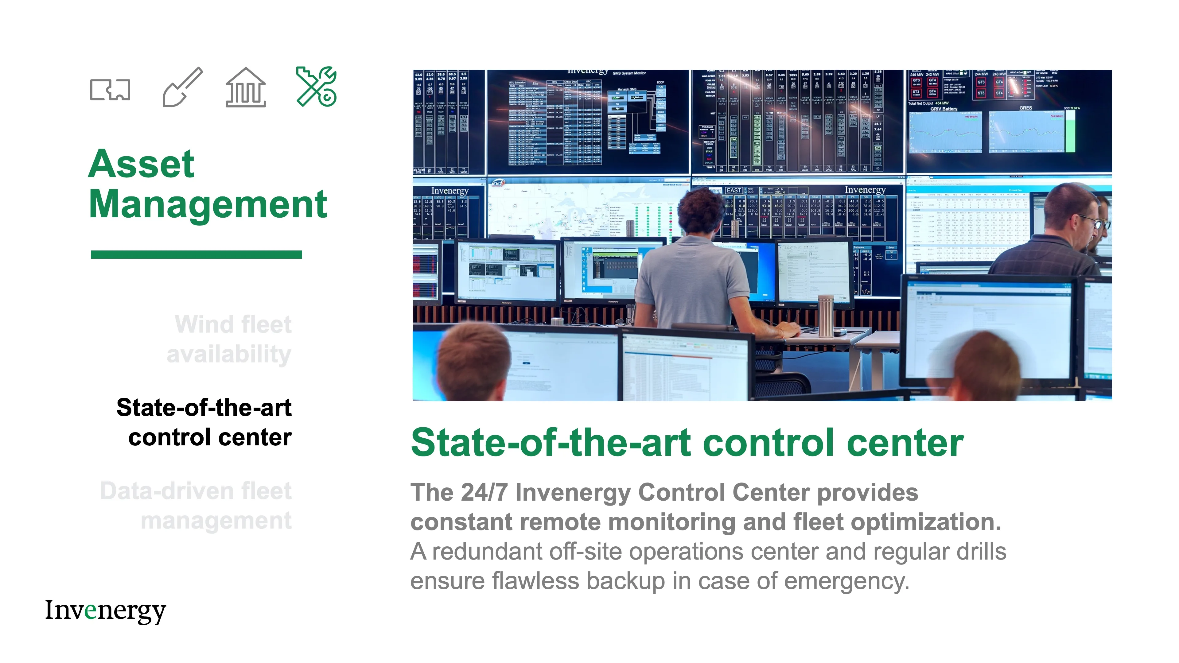 Invenergy asset management control center