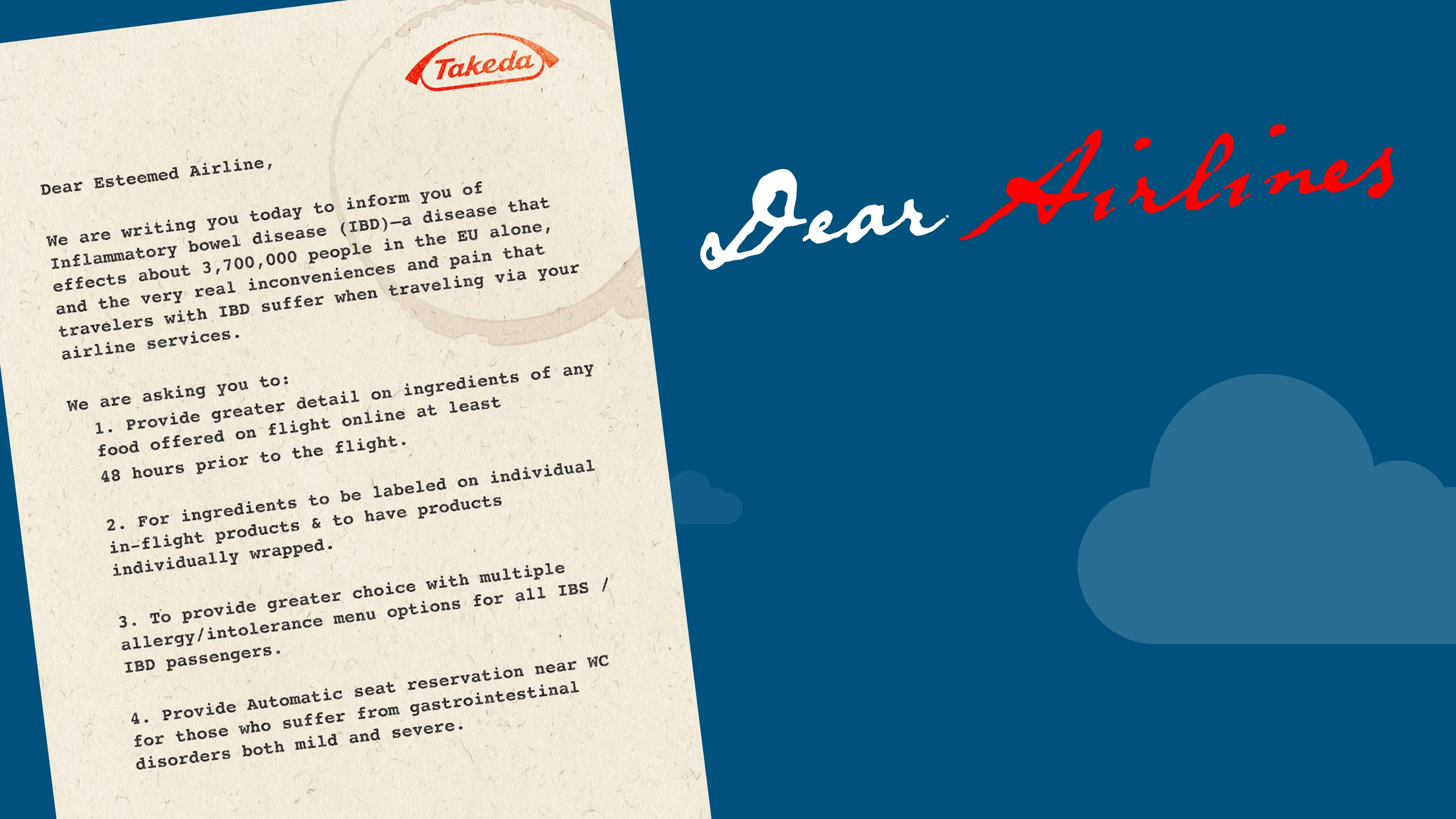 Dear Airlines — policy change letter